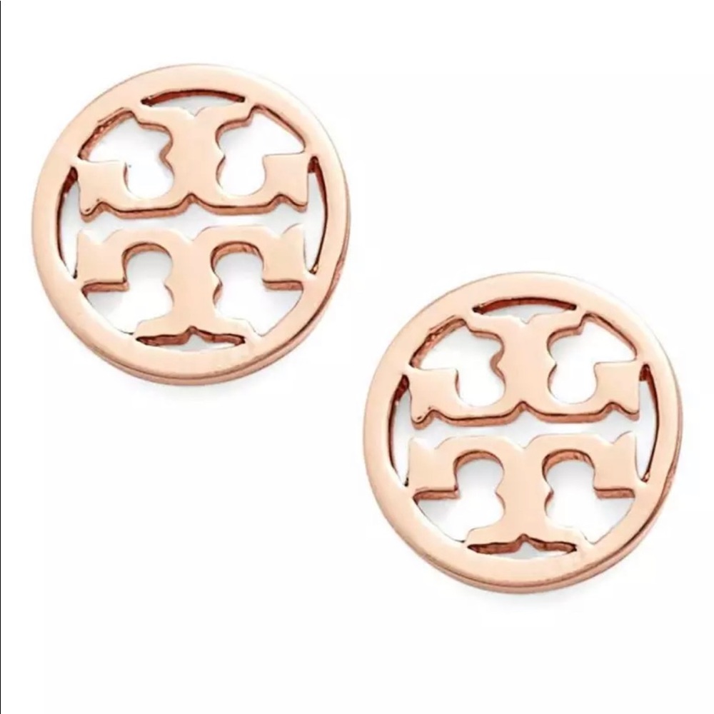 Tory Burch Rose Gold Studs